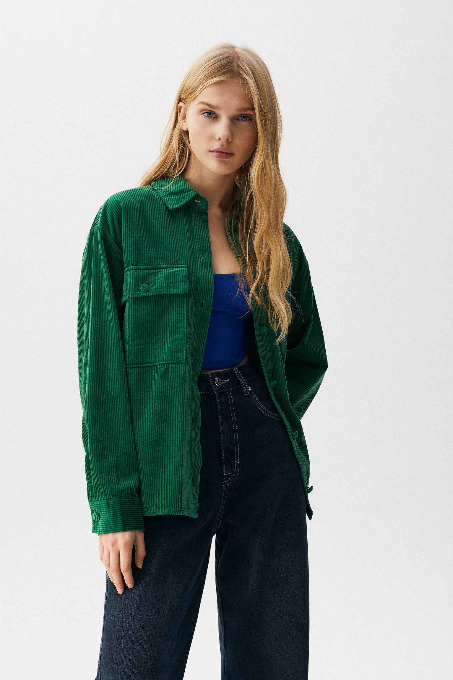 Oversized Corduroy Shirt 1 Oversized Corduroy Shirt