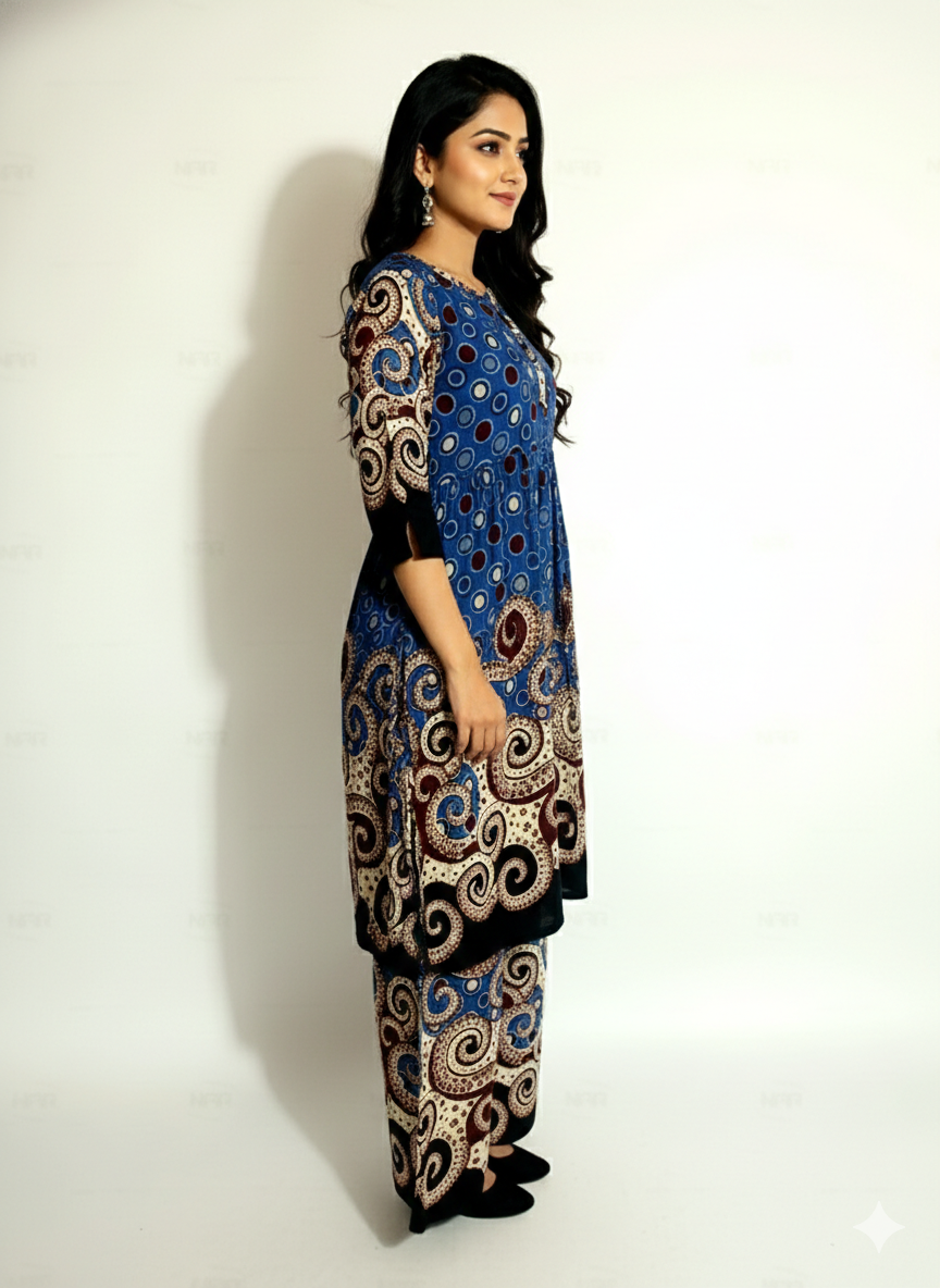 Ladies Two-Piece Co-ord Joypuri Set - Premium China Lilen Fabric | Luveno 4 Ladies Two-Piece Co-ord Joypuri Set - Premium China Lilen Fabric | Luveno - Image 4