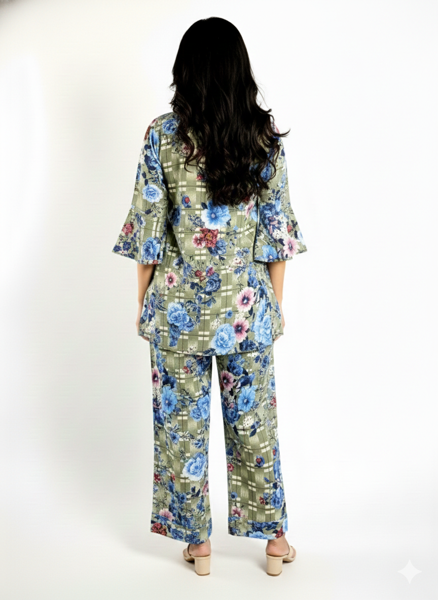 Ladies Two-Piece Co-ord Joypuri Set - Premium China Viscose Fabric | Luveno 7 Ladies Two Piece Co ord Joypuri Set LTP0003 4