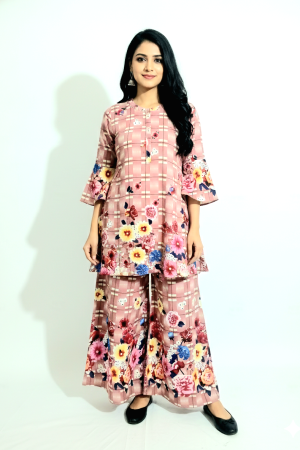 Ladies Two-Piece Co-ord Joypuri Set - Premium China Viscose Fabric | Luveno